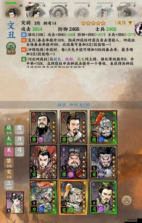 名将之弈蓝卡武将排行榜